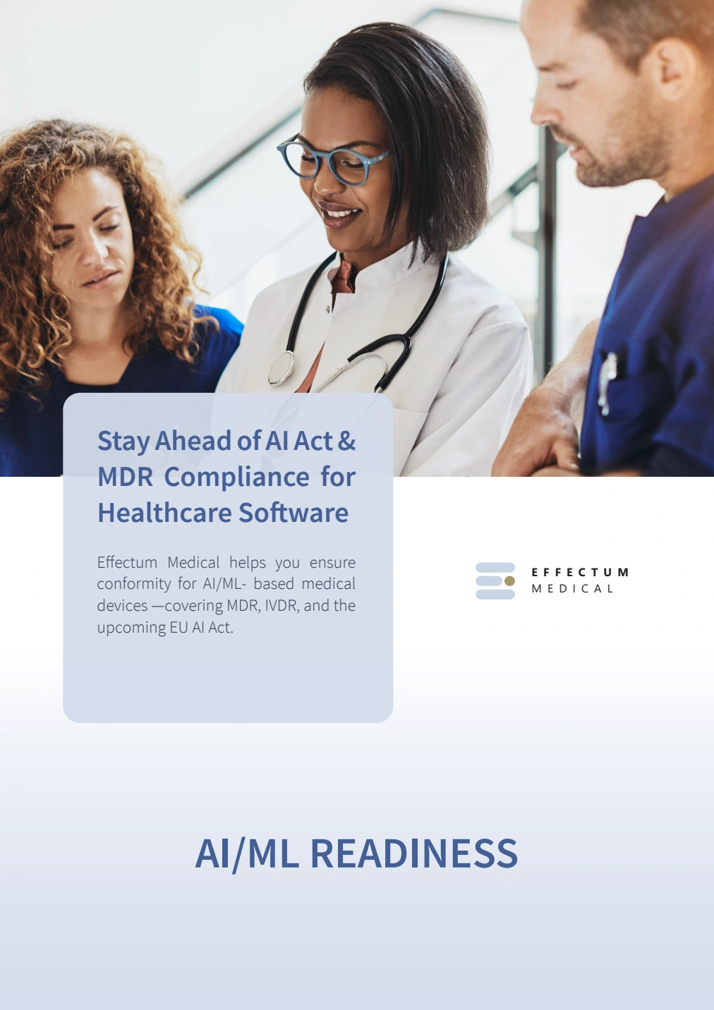 AI/ML Readiness service brochure designed for Effectum Medical AG.